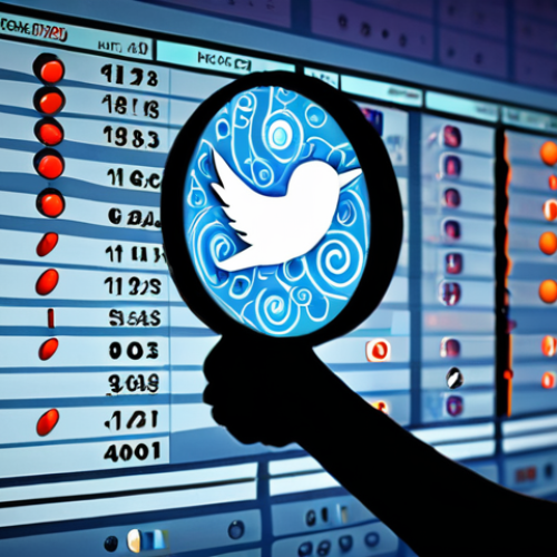 Home 4 **Image:** A complex candlestick chart overlaid with RSI and MACD indicators, glowing faintly, with a magnifying glass focusing on a "Head and Shoulders" pattern. In the background, faint Twitter bird logos and Reddit icons swirl, suggesting social media influence. The style should be technical and slightly surreal, reminiscent of financial analysis reports.